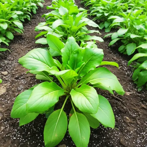 这些植物对新的肥料反应良好。