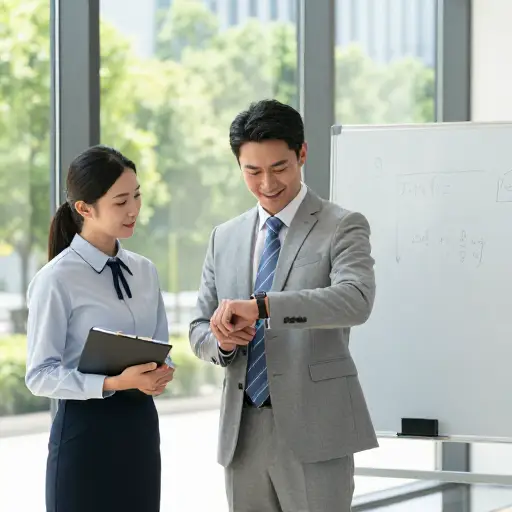 他的守时习惯让老板非常欣赏。