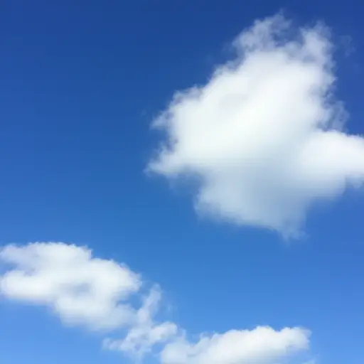今天天气真好，天空很美。