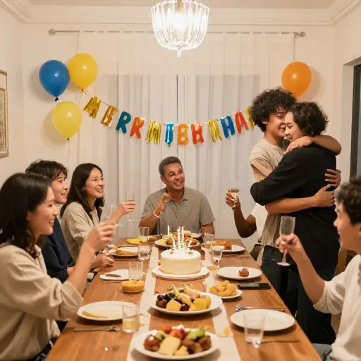 谢谢你们来参加我的生日聚会。希望你们大家都玩得开心。