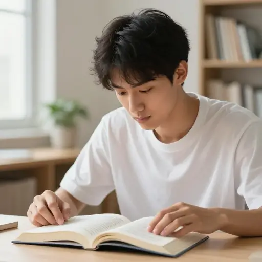 他翻到第23页寻找答案。