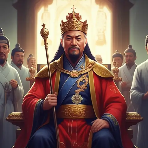 这位君王以智慧和仁慈统治着他的王国。