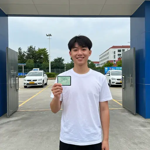 我通过了驾驶考试。