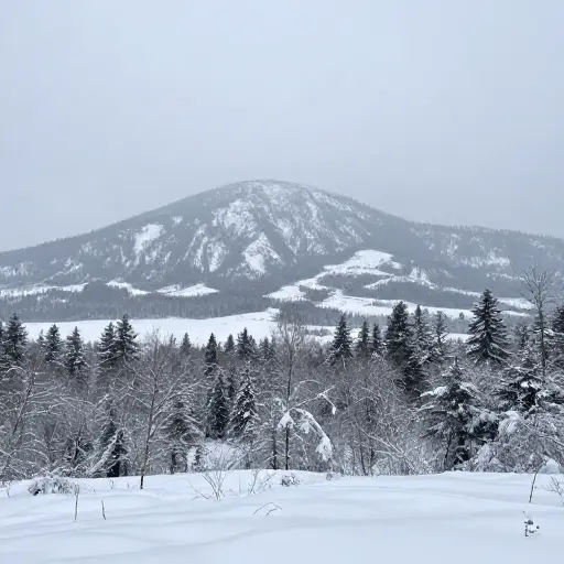 这个地区是一个冰雪之国。