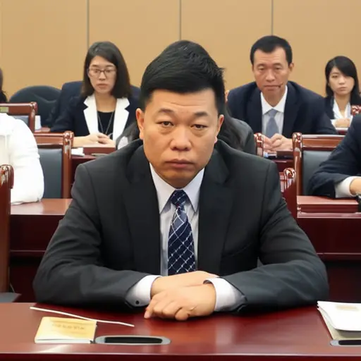 在会议上，他保持着冷静严肃的态度。