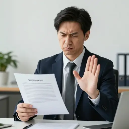 他不愿意接受新条款。