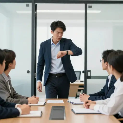 他迟到了，彻底错过了留下好印象的机会。