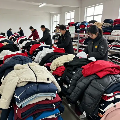 一家当地慈善机构为无家可归者收集了大量冬衣。