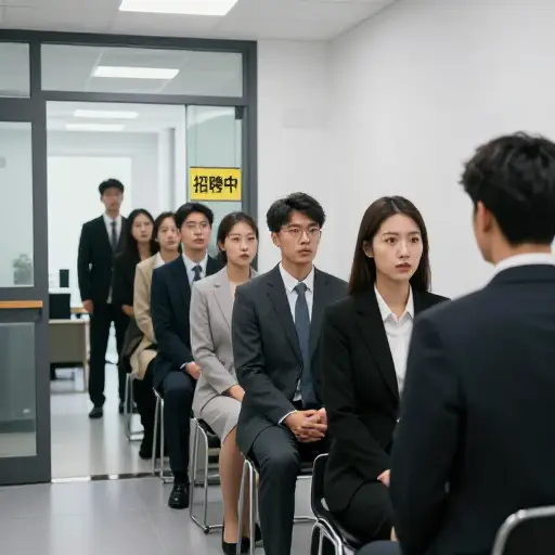 求职竞争很激烈。