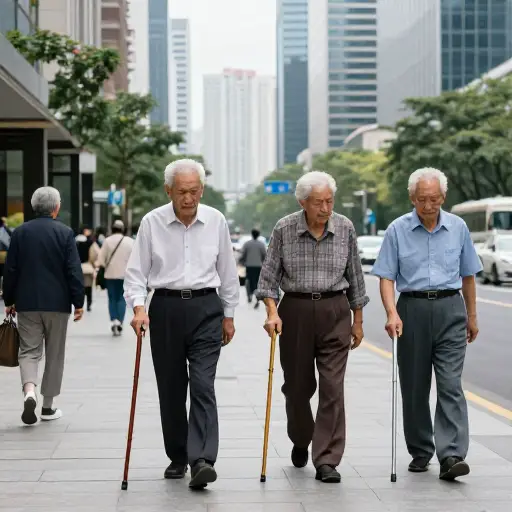 在许多发达国家，人口老龄化的进程正在迅速加快。