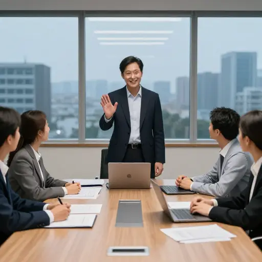 经过漫长而富有成效的会议后，经理建议我们今天到此为止。