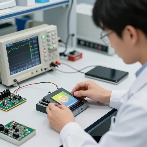 工程师用电流来激发半导体材料中的电子。