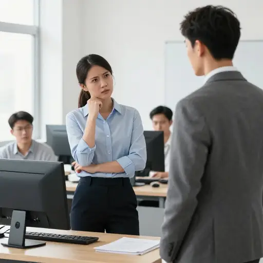 当我批评她管理办公室的方式时，我把事情搞砸了。
