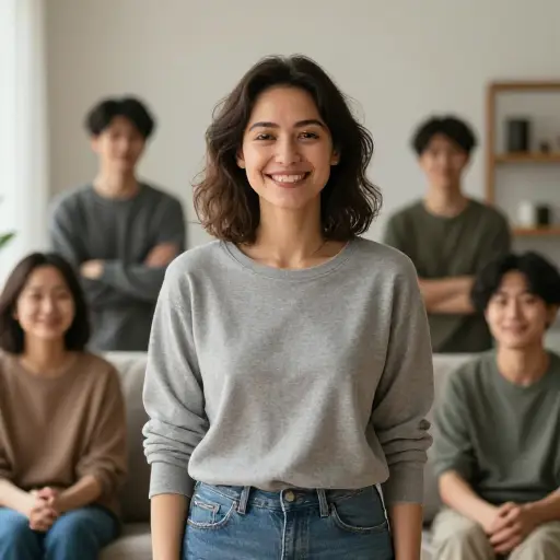 有她在场让人感到安心。