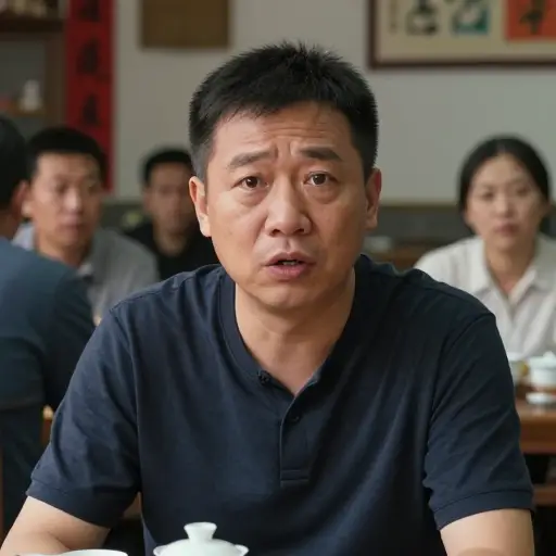 他说话带着浓重的南方口音，很难听懂。