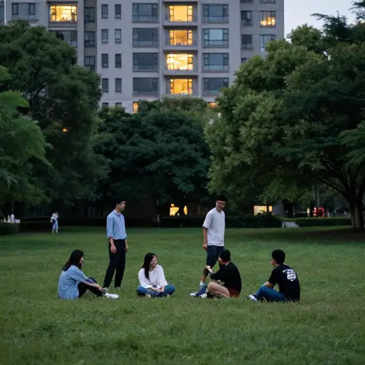 如果我们去户外，就不会打扰我的父母。