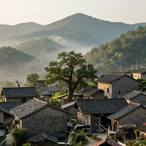 我的祖先来自一个古老的山村。