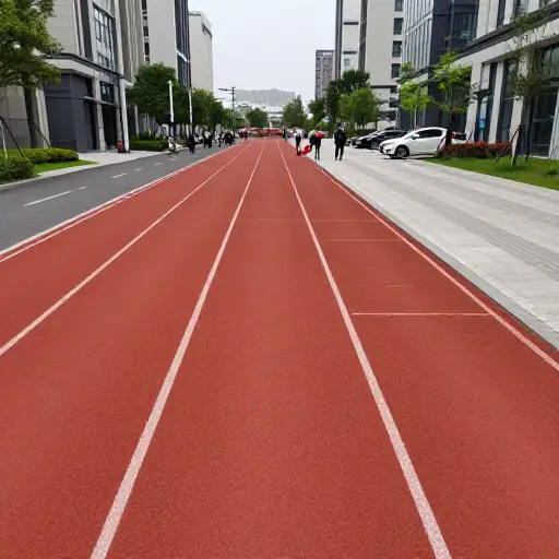 这座城市为年度马拉松比赛新建了一条赛跑跑道。