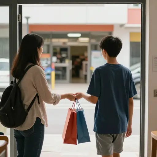 妈妈让我去超市跑个腿买些牛奶。