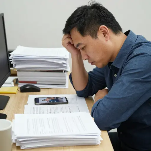 许多中年人面临着平衡工作和家庭的挑战。