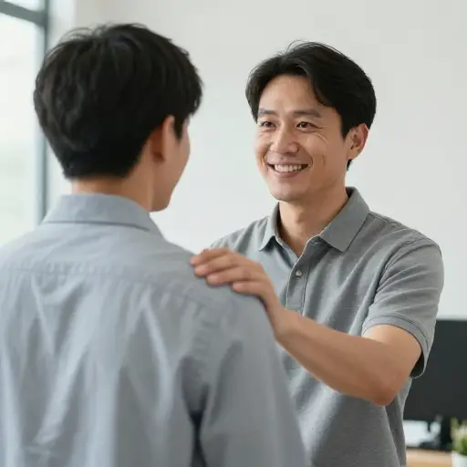 他安慰我说我很快会得到报酬。
