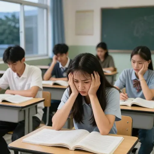 学生们在期末考试前感到焦虑是意料之中的。