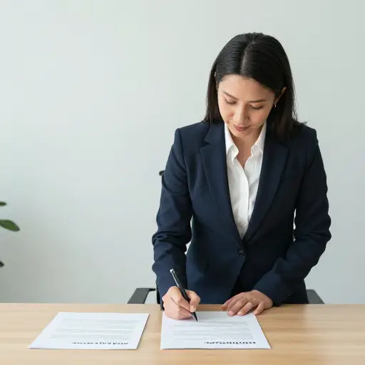 她通过合并两家小公司成立了一家新公司。