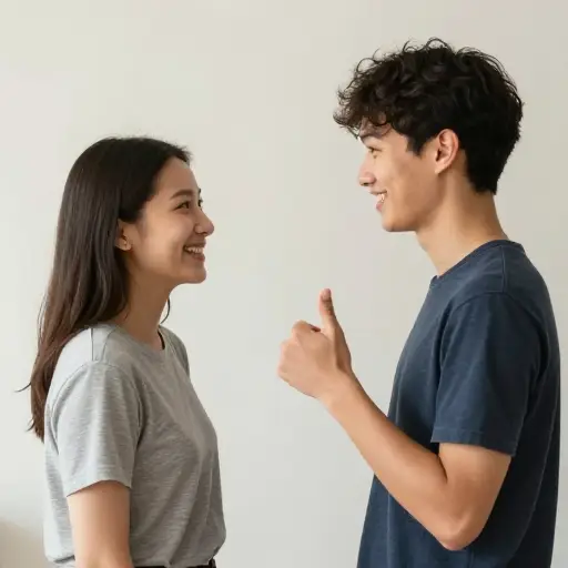 当我告诉朋友我考试通过了时，他笑着说：“干得漂亮！”