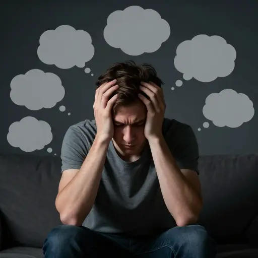 如果你不小心，很容易陷入消极思想的循环。