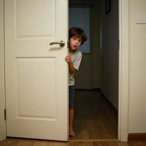 我悄悄溜出了房间。