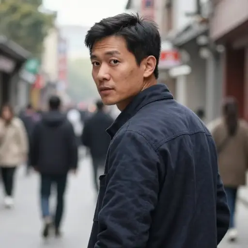 他看了我一眼，然后转身走了。