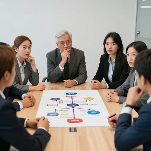 图表让这个复杂的过程变得清晰——大家终于都明白了。