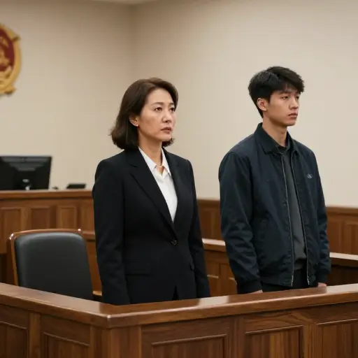 她努力证明她儿子的清白。
