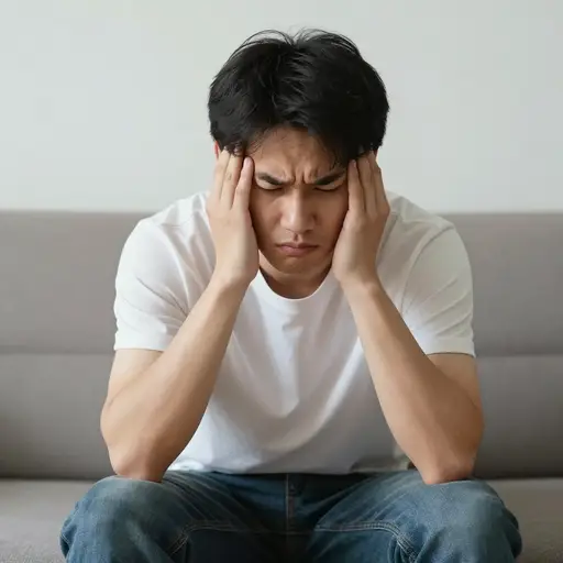 他这几天情绪多变，一会儿高兴一会儿生气。