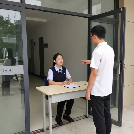 你得在门口登记才能进去吗？