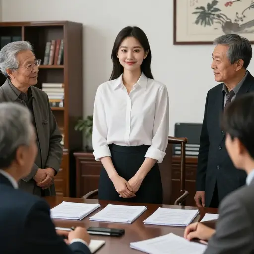 她被指定为家族企业的继承人。