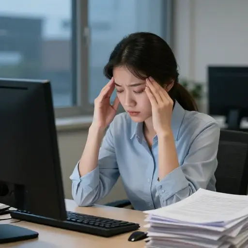 她新职位的持续压力令人难以承受。