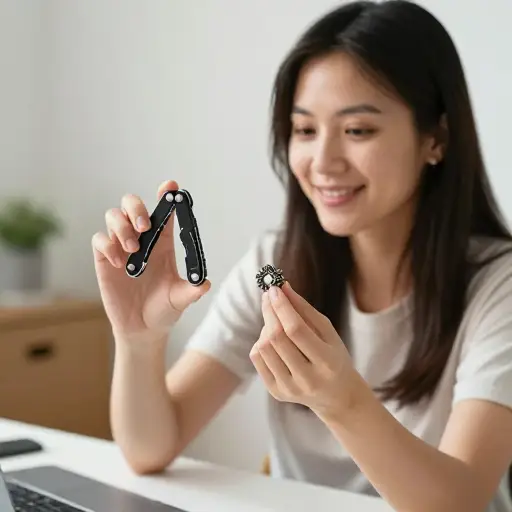 她更喜欢实用而非花哨的小玩意儿。