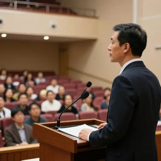 说来奇怪，演讲前我一点也不紧张。