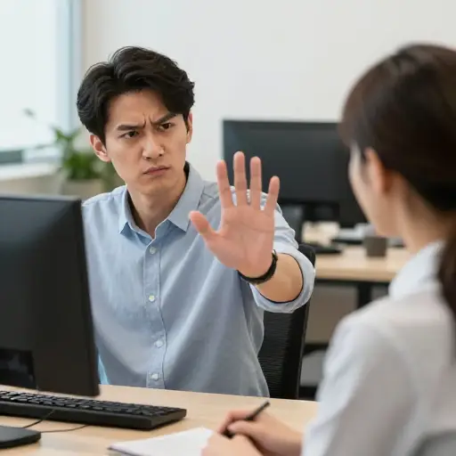 当他问起我的工资时，我喊道：“管好你自己的事！”