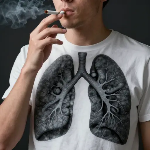 吸烟对肺部不好。