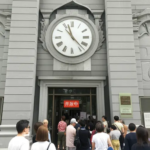 博物馆从周二到周日开放，时间是9:30至18:00。