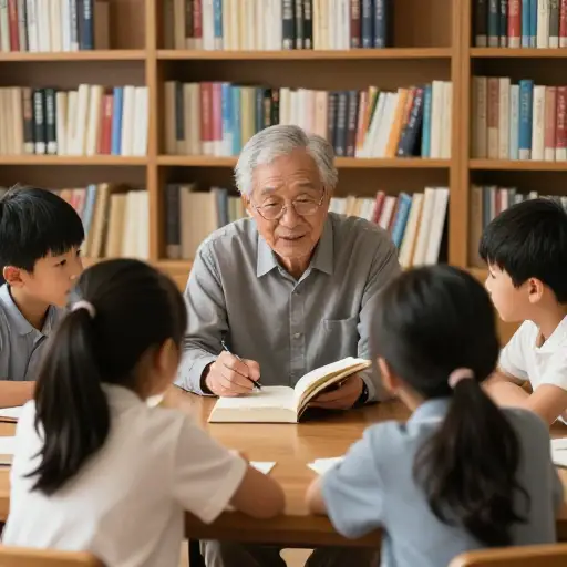 我的人生使命是教育子孙后代。