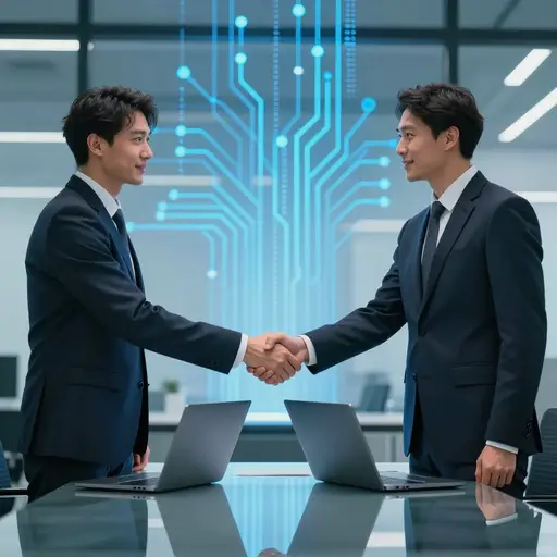 两家公司决定联合力量开发新技术。