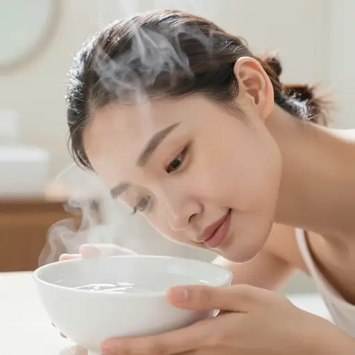 热蒸汽有助于打开毛孔，深层清洁皮肤。