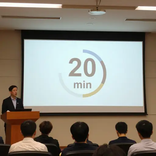 会议发言人的演讲时间上限为二十分钟。