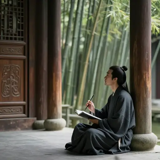 诗人在这座古老的寺庙里找到了创作的灵感。