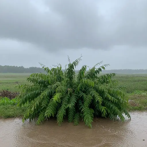 暴雨的强度终于开始减弱了。