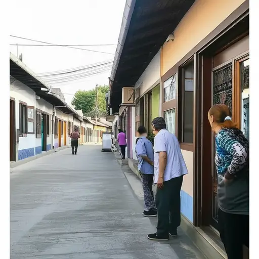 这个小镇的居民对陌生人总是保持警惕。