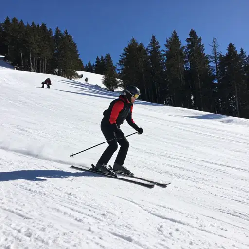 我决定尝试一下滑雪。
